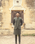 WAISTCOAT-CARDOBA DARK OLIVE IST-76