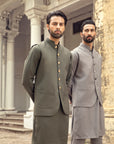 WAISTCOAT-CARDOBA DARK OLIVE IST-76