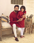 1PC STITCHED MAHROON KURTA IST-78