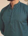 1PC STITCHED GREEN KURTA IST-79