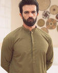 1PC STITCHED MEHNDI KURTA IST-86