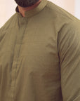 1PC STITCHED MEHNDI KURTA IST-86