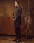 WAISTCOAT-KHADDAR BROWN IST-65