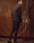 WAISTCOAT-KHADDAR BROWN IST-65