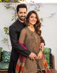 1PC STITCHED-JET BLACK KURTA IST-24