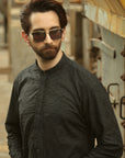 1PC STITCHED-BLACK KURTA IST-44