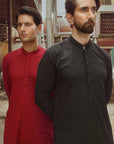 1PC STITCHED-BLACK KURTA IST-44