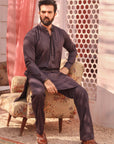 2PC STITCHED-KARVAAN DARK MARJANDA IST-03