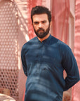 2PC STITCHED-KARVAAN METALLIC BLUE IST-03