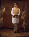 WAISTCOAT-TWEED LIGHT KHAKI IST-59