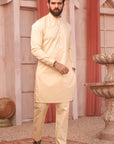3PC STITCHED-WASF BEIGE IST-04