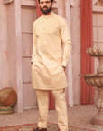 3PC STITCHED-WASF BEIGE IST-04