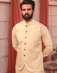 3PC STITCHED-WASF BEIGE IST-04