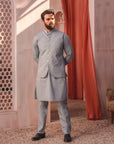 2PC STITCHED-WASF SILVER GREY IST-04
