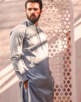 2PC STITCHED-WASF SILVER GREY IST-04