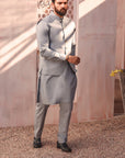 2PC STITCHED-WASF SILVER GREY IST-04