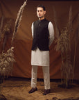 WAISTCOAT-WOOL BLEND BLACK IST-57