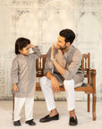 1PC STITCHED-PASTEL BROWN KURTA IST-36