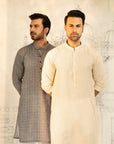 1PC STITCHED-CHARCOAL GREY KURTA IST-33