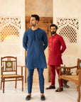 2PC STITCHED-BLUE SUIT IST-27